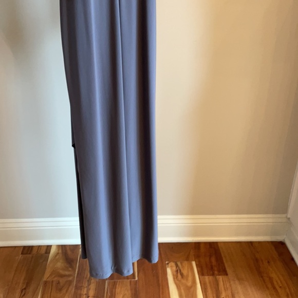 Ralph Lauren Long-sleeve Jersey Gown w/ Brooch - Picture 7 of 8